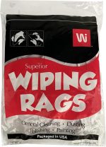 Wipeco 1lb New Material Washed White Knit Wiping Rags