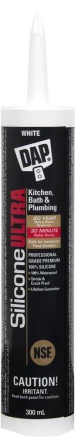 DAP 300ml 100% Silicone Ultra Kitchen & Bath