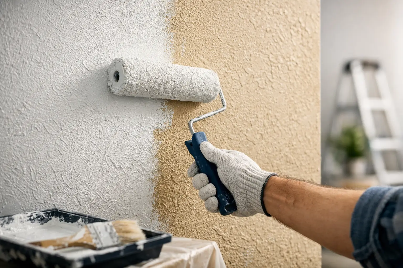How to Paint Textured Walls the Right Way