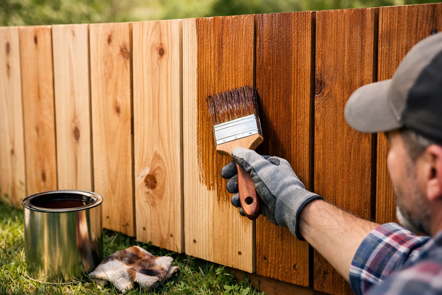How to Stain Cedar Fence the Right Way