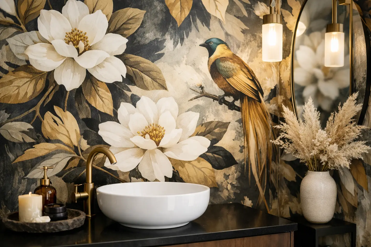 Wallpaper for Powder Room That Makes a Statement
